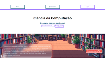 Imagem da homepage do Portal BCC